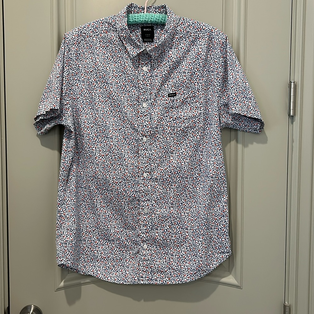 RVCA Multicolor Casual Button Down Shirt